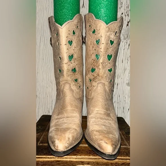 ♥️🌸Durango Crush Taupe Heartfelt Western Boho Boots🌸❤️ - Picture 2 of 6